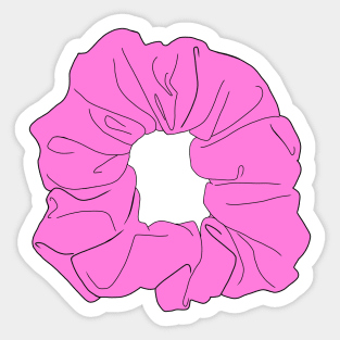 Pink Scrunchie Sticker